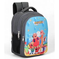 MotuPatlu Kids Backpack - 25 L (Grey)