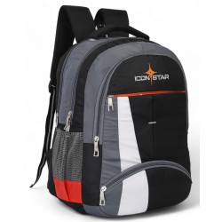 Laptop Backpack- 30 L (BLACK_GREY) WHITEPATTI